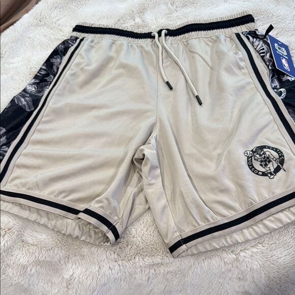 NBA Gray and Black Athletic Shorts - Picture 1 of 5